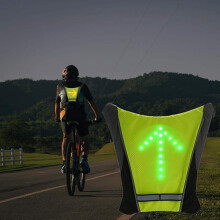 LED-Sicherheitsweste mit Blinkern, USB-Ladefunktion, verstellbar
