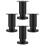Table Height Extenders Black Steel 4 Pcs 1