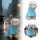 Impermeable azul para perros de razas medianas, ajustable. 1