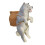 Figurines de chats suspendues avec panier de-chien gris 1