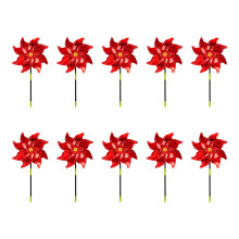 Weather Resistant Rotating Wind Spinners as Bird Prevention-Red