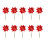 Weather Resistant Rotating Wind Spinners as Bird Prevention-Red 1