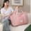 Foldable Travel Duffel Bag Pink 1 Piece 7