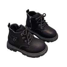 Toddler Winter Boots – Warm, Comfortable Ankle Booties for Boys & Girls, Round Toe, Non-Slip Sole, Black, Size 10–10.5