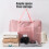 Foldable Travel Duffel Bag Pink 1 Piece 4