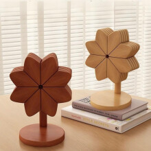 Wooden Windmill Trivet Set – 5-Piece Heat-Resistant