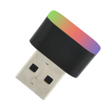 Lampada da interno auto USB regolabile, luce notturna (confezione da 1)