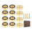 12Pcs Metal Cutting Board Feet with Antislip Base Ensuring 1