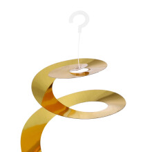 12-Piece Assorted Colour Birthday Hanging Swirls PVC Decor