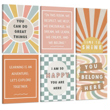 Boho-Leinwandposter – Inspirierende Affirmationen