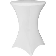 RUseeN32x43 tum Highboy Spandex Cocktailbordsduk Vita, Cocktailbordsduk Spandex, Passande Stretch Cocktailduk för Runda Bord
