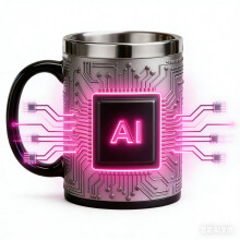 Mug à café en acier inoxydable gris 12 oz (35 cl) conservant la chaleur