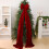 Extra grote rode kerststrik 15,7 x 78,7 inch 5