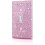 Plaque de recouvrement d'interrupteur simple en strass rose 1