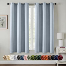 Light Blue Blackout Curtains 40" W x 63" L, Pair