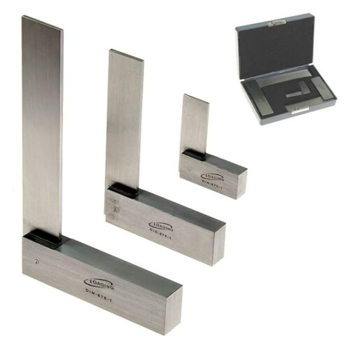Machinist Square90Degree - Σετ ακριβείας τετράγωνων κοπτικών μηχανικών2" 4" 6", 3 τεμαχίων από