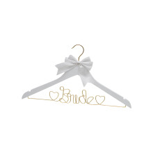 Cintre élégant en fer forgé sculpté, cadeau idéal pour une fête prénuptiale ou un enterrement de vie de jeune fille. Accessoire parfait pour