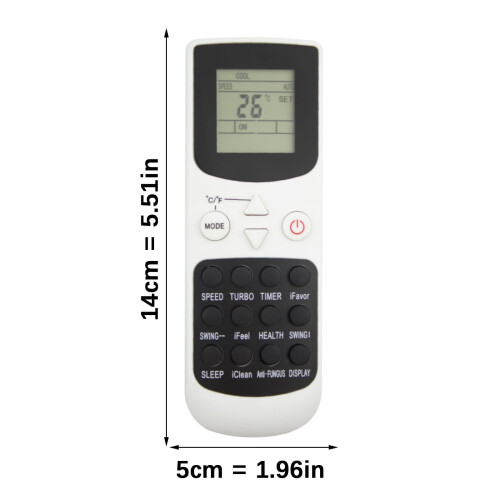 Fonctionnalités de la télécommande de remplacement pour climatiseurs YKR/002E 2