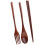 Wooden Fork, Spoon & Chopsticks Set – 3-Piece Portable 1