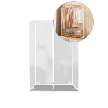 Housses à vêtements suspendues Yoloke – Housses de rangement translucides givrées avec fermeture éclair, compatibles avec les portants à