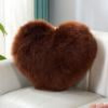 Decorative Pillows Fall Heart-Shaped Pillow Bed Pillows Brown for Home Decor Fluffy for Couch