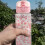 600ml Daisies Water Bottle with Straw – Leak-Proof 4