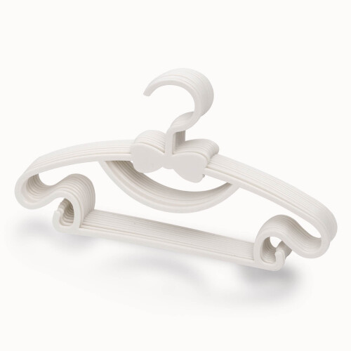 10 Pack Kids Bow-Shaped Coat Hangers, PP Plastic, 29 x 17 cm