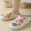 Γυναικείες ορθοπεδικές παντόφλες Willtoo Fuzzy Flower - Memory Foam με αντιολισθητική σόλα από 5