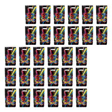 30Pcs Ice Cream Goodie Bags Party Treat Holder For Kid-Black 67