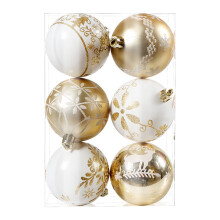 Set van 6 onbreekbare kerstballen als kerstboomversiering.