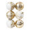 Set van 6 onbreekbare kerstballen als kerstboomversiering. 1