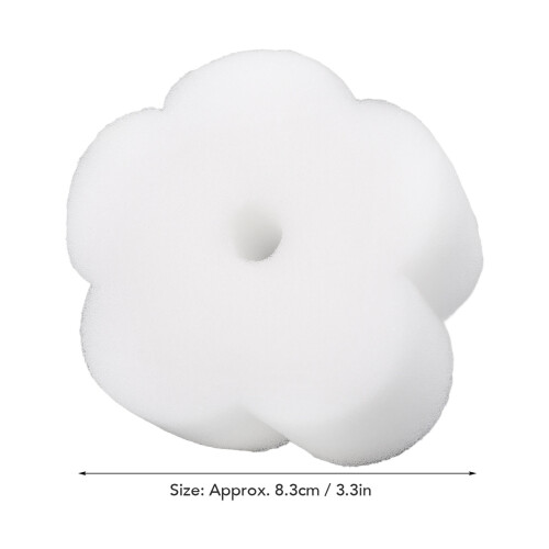 10 pièces d'éponge en forme de fleur pour spa 8.3 cm Absorber 1