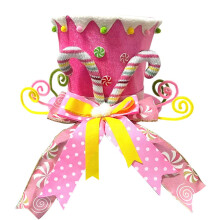 Candy Cane Top Hat Christmas Tree Topper
