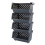 4-Pack Gray Plastic Stackable Kitchen Storage Basket, Stacking Organizer Basket 1