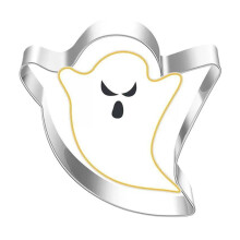 Halloween Cookie Cutters Set – Stainless Steel Pumpkin, Ghost, Bat, Cat & Witch Hat Molds (1pc), compatible with Halloween baking