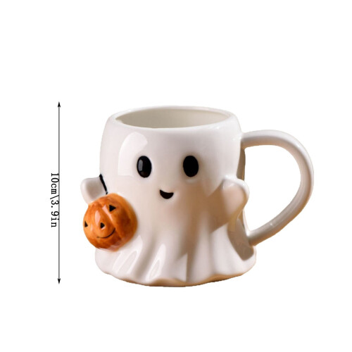 Κεραμική κούπα 2PCHAlloween, κεραμική κούπα καφέ, χαριτωμένη κούπα για το Halloween, κούπα 1