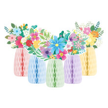 Colorful Paper Vase Honeycomb Festival Honeycomb Ornament-5 1