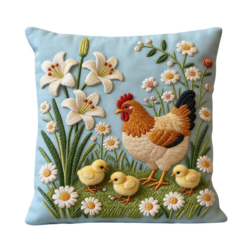 Påskörngott 45x45 cm broderad polyester