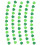 Glittering Shamrock Bunting Ceiling Hanging Ornament for-2 5 1