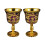 2Pcs Handcrafted Metallics Goblets Perfect For-golden grape 1