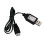 USB-opladerkabel 7,4V trebenet forlængerkabel til lithium 1