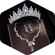 Tiaras and Crowns for Women,Tiaras Earrings Necklace, Crystal Bridal Jewelry Set, Costume Party Halloween Prom Pageant Jewelry for Women(TR45)