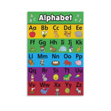 Affiches de l'alphabet pour enfants, affiches éducatives sur toile, affiches murales, impressions d'images, décorations modernes pour chambre