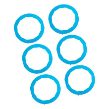 Set Of 6 strong Baking defender For Uniform Heating During-Blue