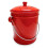Ceramic compost bin with lid and charcoal filter 1 gallon 1