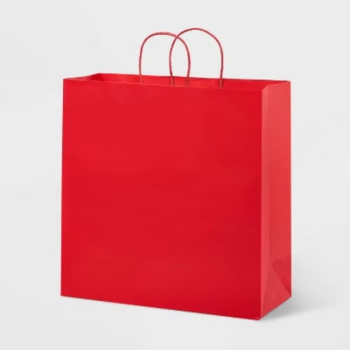 Sacchetto regalo rosso con design spray, 1 confezione