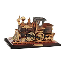 Klassieke treinwagonontwerp Melodieën-Locomotief Brons