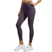 Calça legging feminina de cintura alta para ioga, com efeito levanta bumbum, ideal para exercícios na academia e atividades ao ar livre.