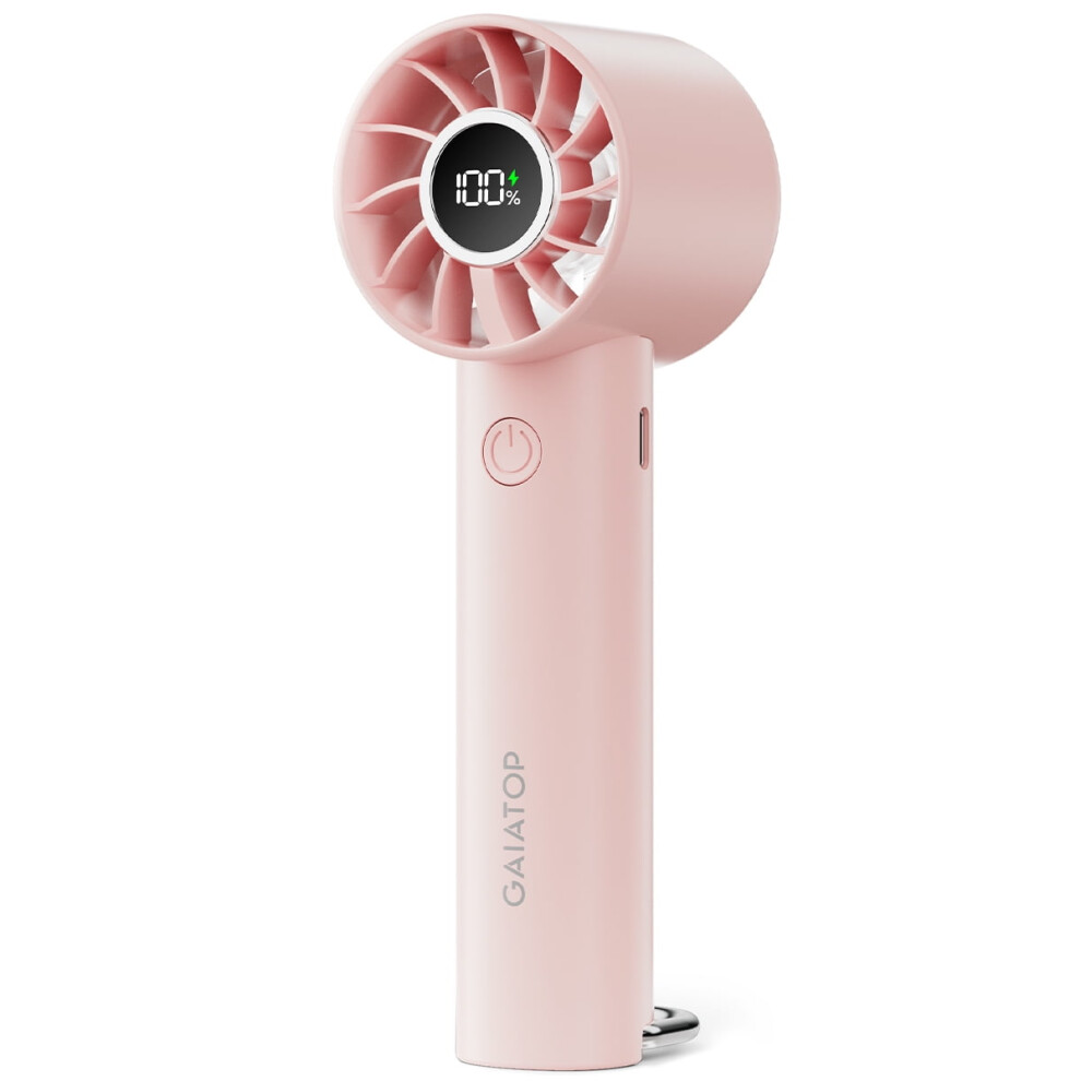Portable Mini Fan, Handheld Fan With Led Display & Flashlight, 3 Speeds 2000Mah Usb Rechargeable Battery Fan 9402001101716