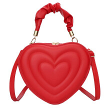 Crossbody kabelky pre ženy, crossbody kabelka so sladkým srdiečkovým dizajnom pre ženy, hravé roztomilé crossbody kabelky pre ženy, červená